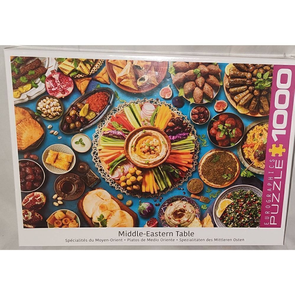 Eurographics Middle-Eastern Table foods Puzzle, 1000 Pieces, 68 x 48cm. SEALED48